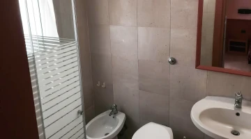 Bathroom with shower cubicle