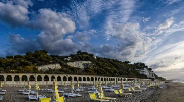 Private equipped beach