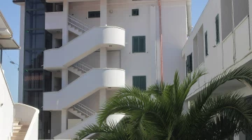 Exterior of the structure