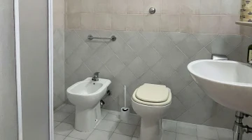 Bathroom with shower cubicle