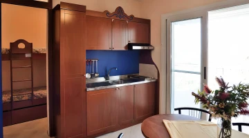 Kitchen area in apartment