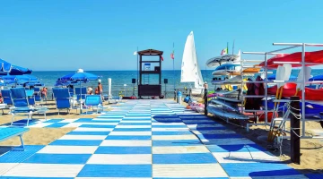 Private beach