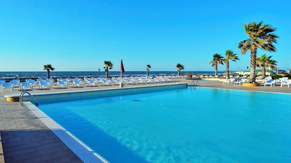 Swimming pool with a view