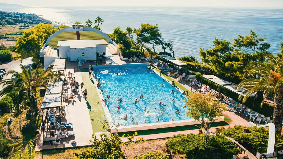 Top view of the pool
