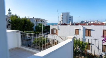 Balcony with partial sea view