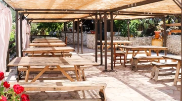 External area with tables