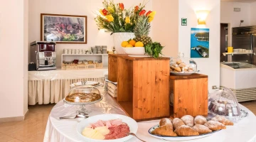 Breakfast buffet detail