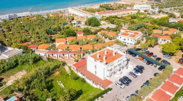 Aerial view of the hotel