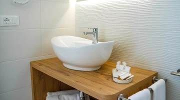 Bathroom with hairdryer