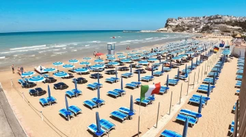 Private beach of the hotel