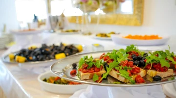 Buffet detail at the restaurant