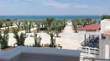 Sea view from the balcony of a room