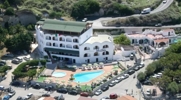 Aerial view of the structure
