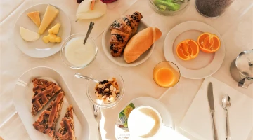Breakfast at the table