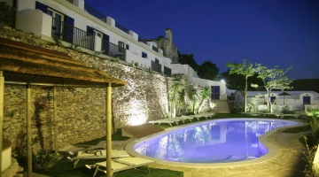 Swimming pool in the evening