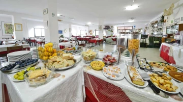Fruit and sweets for breakfast