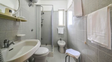 Services with shower cubicle