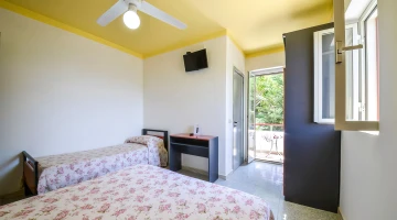 Room with balcony