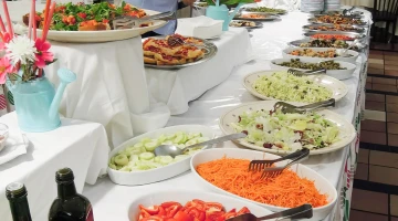 Buffet of side dishes and vegetables
