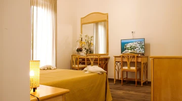Family Room with TV and desk