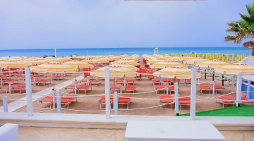 Private equipped beach