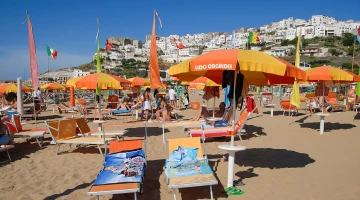 Private beach