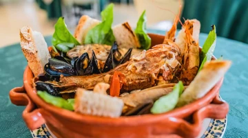 Typical restaurant dish