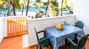 Equipped balcony of an apartment