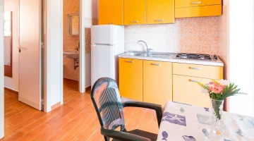 Kitchenette in three-room apartment