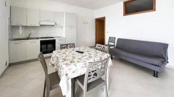 Living room with kitchen of an apartment