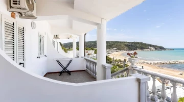 Balconies with sea view