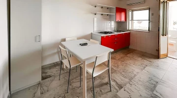 Apartment with living room and kitchenette
