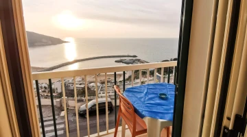 Private furnished balcony with sea view