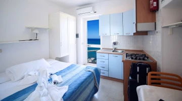 Studio with kitchenette