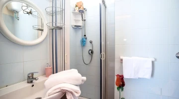Bathroom with shower cubicle