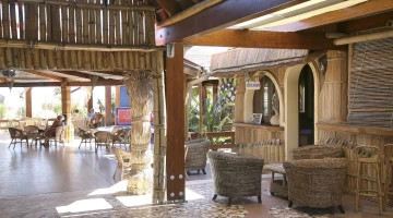 Sitting area in the restaurant