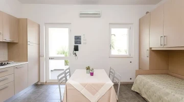 Kitchen with living room