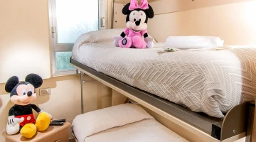 Chambre avec lits superposés
