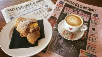 Sweet breakfast at the bar