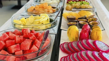 Fresh fruit for breakfast