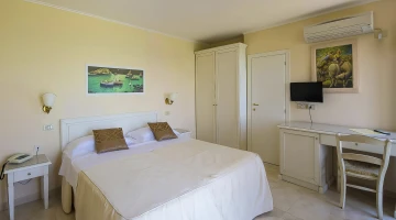 Double room with TV and desk