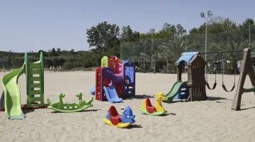 Play area on the beach