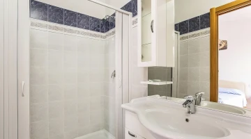 Bathroom with shower cubicle