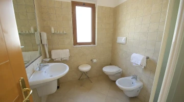 Bathroom with shower cubicle