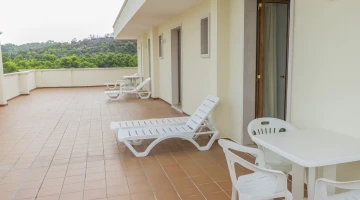 Rooms with equipped balcony