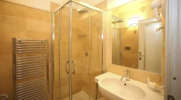 Bathroom with shower cubicle
