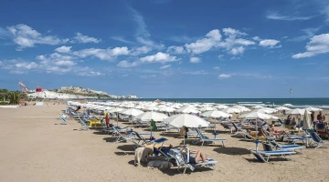 Private beach