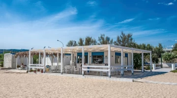Beach bar on private beach