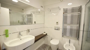 Salle de bain avec cabine de douche
