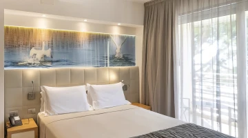 Lit double dans la chambre Panorama